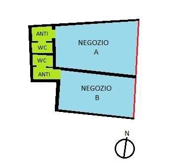 VENDESI NEGOZIO DI 50 MQ SU STRADA DI PASSAGGIO